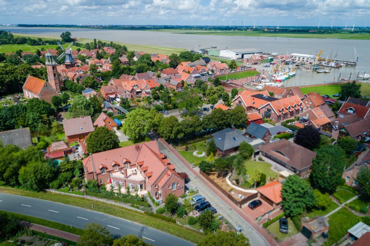 Hotel Am Fischerhafen Ditzum Esterno foto
